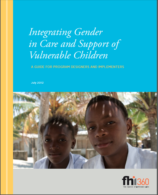 Publicatie: Integrating Gender in Care & Support of Vulnerable Children: Guide for Program Designers
