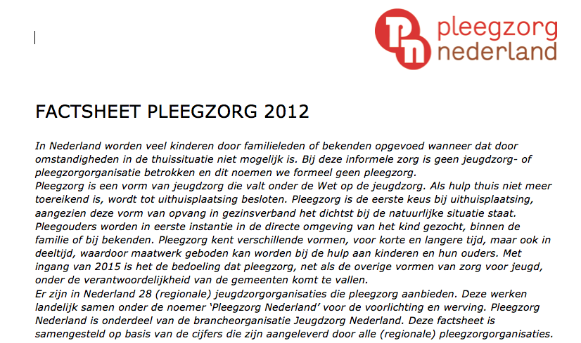 Pleegzorg in Nederland: groei zet door