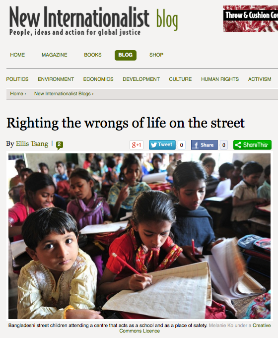 Blog: Righting the wrongs of life on the street
