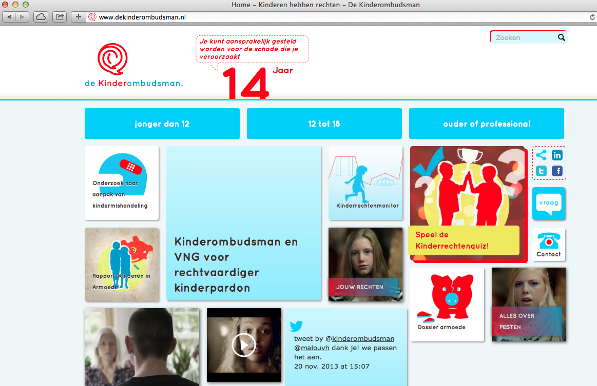 De Kinderombudsman lanceert nieuwe website