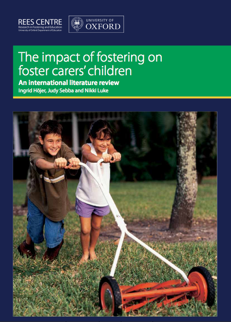 Nieuw rapport: The Impact of Fostering on Foster  Carers’ Children