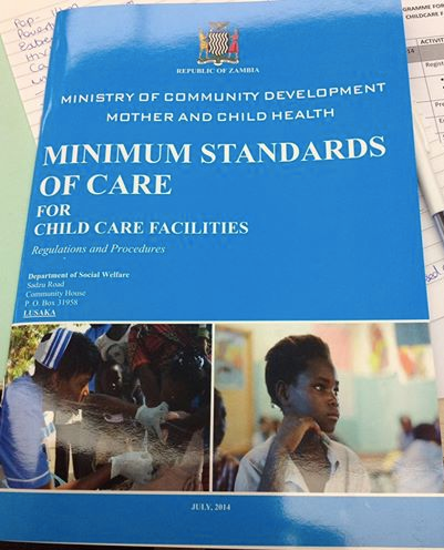 Minimum Standards of Care for Child Care Facilities Zambia - Better ...