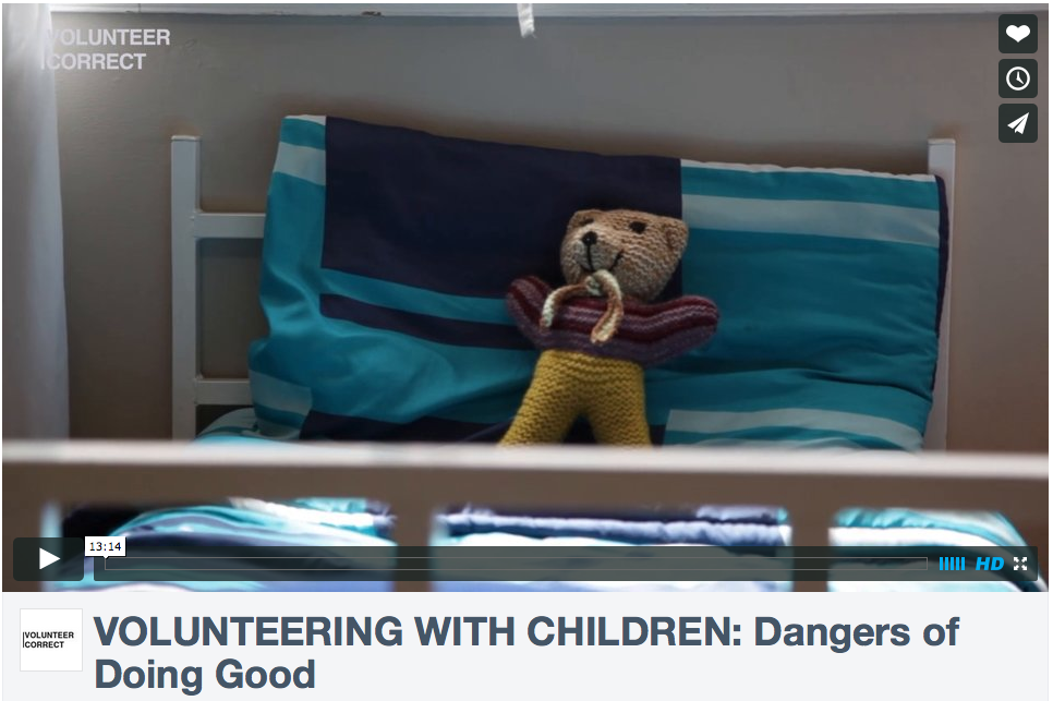 Video van Volunteer Correct: Vrijwilligerswerk met kinderen: gevaren van goeddoen 