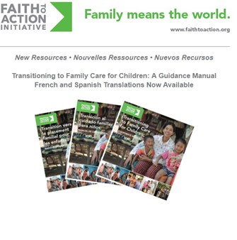 Transitioning to family care for children - guidelines manual