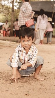 kind uit cambodja