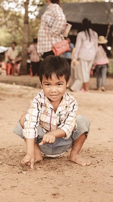 kind uit cambodja