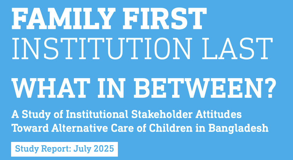 Onderzoeksrapport over alternatieve zorg voor kinderen in Bangladesh